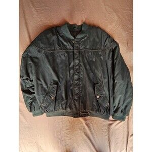 Vintage La Paz by Catalina Men's XL Jacket Green Canvas Plaid Lining Guatemala